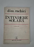 Carte cu autograf Dim Rachici Intindere solara Versuri
