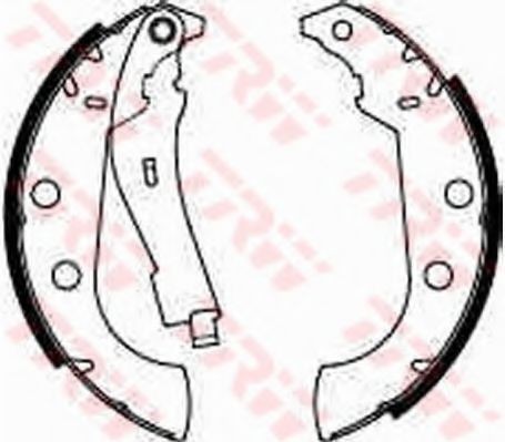 Set saboti frana PEUGEOT 306 Break (7E, N3, N5) (1994 - 2002) TRW GS8272