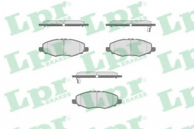 Set placute frana,frana disc TOYOTA HILUX III pick-up (KUN, TGN, LAN, GGN) (2004 - 2016) LPR 05P1449 foto