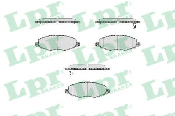 Set placute frana,frana disc TOYOTA HILUX III pick-up (KUN, TGN, LAN, GGN) (2004 - 2016) LPR 05P1449