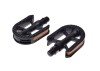 Set 2 pedale copii Wellgo din plastic pentru bicicleta, filet 1/2, culoare negru Cod:AWR0072