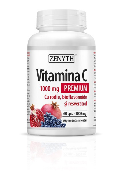 Vit.c premium 1000mg rodie&amp;biof&amp;resveratrol 60cps