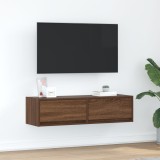 vidaXL Dulap TV, stejar maro, 100x31x25,5 cm, lemn prelucrat