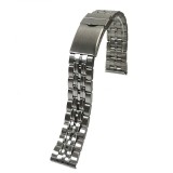 Cumpara ieftin Bratara Ceas Argintie 20mm Otel Inoxidabil, Catarama Fluture, Ajustabila - Time Veranda 4BR90