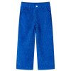 Pantaloni pentru copii, velur, albastru cobalt 128 GartenMobel Dekor, vidaXL