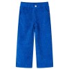 Pantaloni pentru copii, velur, albastru cobalt 92, vidaXL