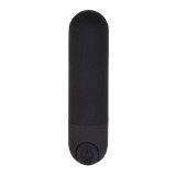 Vibratoare glont - Loving Joy Joy Glont Vibrator cu 10 Functii Reincarcabil Negru Vibrator Puternic Mic Cat Palma
