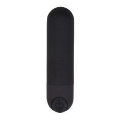 Vibratoare glont - Loving Joy Joy Glont Vibrator cu 10 Functii Reincarcabil Negru Vibrator Puternic Mic Cat Palma