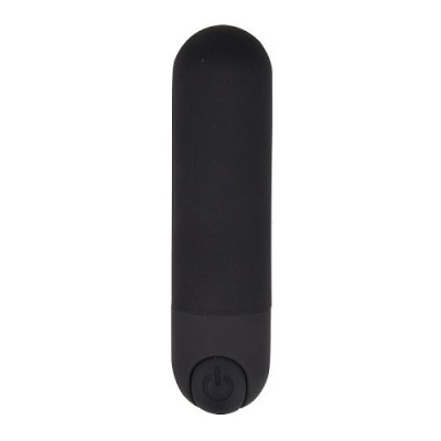 Vibratoare glont - Loving Joy Joy Glont Vibrator cu 10 Functii Reincarcabil Negru Vibrator Puternic Mic Cat Palma foto