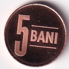Romania 5 Bani 2013 - Din set de monetarie, Alinierea medalie &uarr;&uarr;, 18.2 mm KM-190 UNC !!!