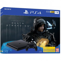 Consola SONY PlayStation 4 Slim (PS4 Slim) 1TB SH (Second Hand), Jet Black + joc Death Stranding foto