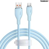 CABLU alimentare si date Baseus Pudding, Fast Charging Data Cable pt. smartphone, USB la USB Type-C 100W, 2m, albastru &quot;P10355703311-B2&quot; (timbru verde