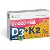 Vitamina D3 Lipozomala 2000UI + K2 75mcg 30cps