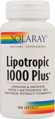 Lipotropic 1000 Plus Solaray Secom 100cps foto