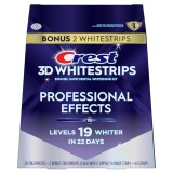 Set 22 benzi pentru albirea dinților Crest 3D White Professional Effects, 10% peroxid de hidrogen, tratament 22 zile, 45 minute/zi