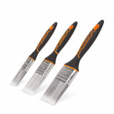 Set Pensule Profesionale, Tub Inox, M&acirc;nere din Material Plastic, 3 Piese - Ideal pentru Vopsitorie, Handy