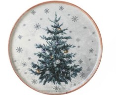 Farfurie ceramica decor Brad 28 cm - CR002 foto