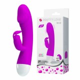 Pretty Love Will - Vibrator Rabbit cu Stimulare Punct G, 18x3.4 cm, Orion