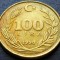 Moneda 100 LIRE - TURCIA, anul 1990 * cod 2677