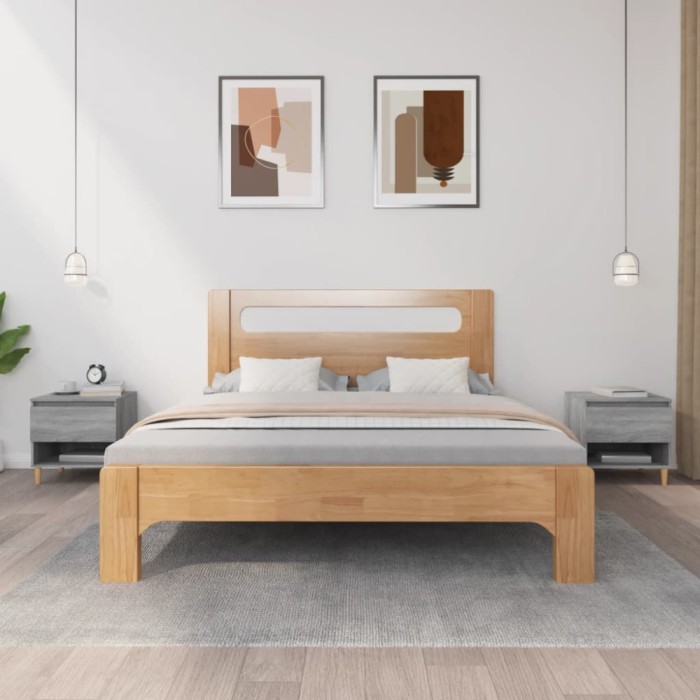 vidaXL Noptiere, 2 buc., gri sonoma, 50x46x50 cm, lemn prelucrat 819545