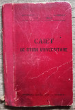 Caiet de studii universitare si chitante Universitatea C.I. Parhon 1948