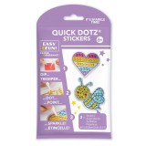 Cumpara ieftin Set creativ super-rapid, autocolante BIG DOTZ - Inima si albina, Diamond Dotz&reg;
