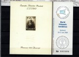 Expoziția Filatelică Mondială EFIRO 2008 - regele Carol al 2-lea, colița, nr. lista 1805c, MNH