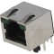 Soclu RJ45 Cat 5 Ecranat cu LED 8p8c THT