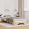 vidaXL Cadru de pat de podea Maro 80 x 220 cm Lemn masiv de pin