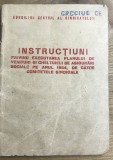 ACTE (4) Broșură Instrucțiuni Sindicat 1954, evaluare: stare bună cu uzură normală timpului, stampilă nume.