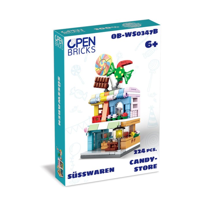Jucarie - Seturi de constructie - Magazin de bomboane (224 piese)