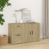VidaXL Servantă, stejar sonoma, 100x33x59,5 cm, lemn compozit