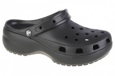 Papuci flip-flop Crocs Classic Platform Clog 206750-001 negru foto