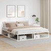 VidaXL Cadru de pat fără saltea alb 180x200 cm metal 4017427