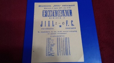 program Jiul - F C constanta foto
