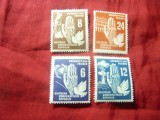 Serie DDR 1950 - Prietenia , 4 valori, Nestampilat