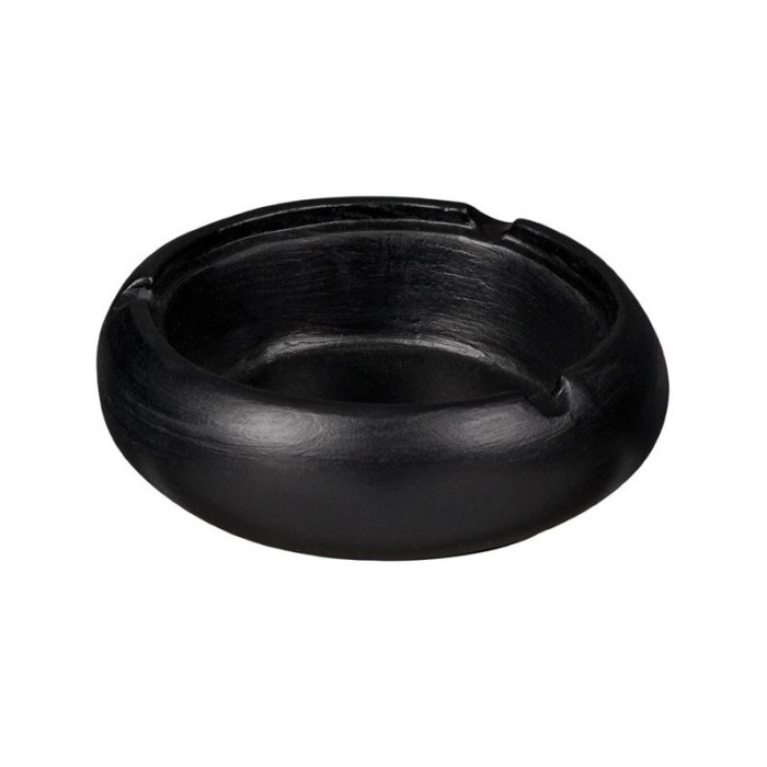 Scrumiera rotunda din ciment, Negru, 11.5 cm, ATU-086987