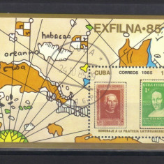 CUBA 1985, EXFILNA 85, Columb, timbru/timbru, serie neuzata, MNH