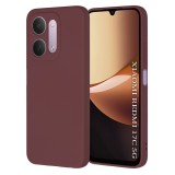 Husa silicon pentru Xiaomi Redmi 17C 5G Asteroid GSM SoftFlex, rosu prun