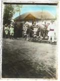 P1897N Plecarea &icirc;n excursie la Mănăstirea Cheia, Suzana, Schiulești &icirc;n anul 1911 din Slănic Prahova prin M&acirc;neci