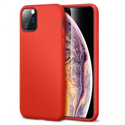 Husa silicon soft-touch compatibila cu Apple IPhone 11, Rosu foto
