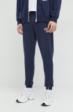 Tommy Jeans pantaloni de trening culoarea albastru marin, cu imprimeu