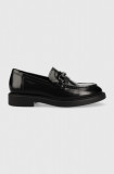Vagabond Shoemakers mocasini de piele ALEX W femei, culoarea negru, cu toc plat, 5548.004.20