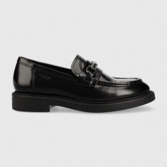 Vagabond Shoemakers mocasini de piele ALEX W femei, culoarea negru, cu toc plat, 5548.004.20