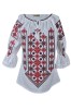 Bluza tip ie dama B23 alb aprins/rosu capsuna , marimea 2XL