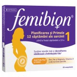 Femibion 1 Planificarea si Primele 12 Saptamani ale Sarcinii, 28 comprimate filmate