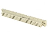 Soclu DIN 41612 tip C mamă 64 PIN THT drept termoplast