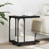 Cumpara ieftin Masa laterala Stejar Negru 50 x 35 x 55.5 cm Lemn compozit