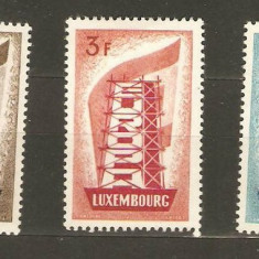 Luxembourg 1956 Europa CEPT, 2Fr thin, 3Fr MH, 4Fr MNH AC.285