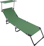 Cumpara ieftin HEINNER SEZLONG CU PARASOLAR 186X55X24CM VERDE